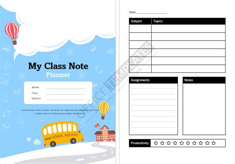 5+ Free School Student Diary/Planner Templates for MS Word