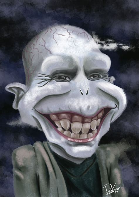 Ralph Fiennes in the role of Voldemort - caricature by Ribosio #harrypotter gallery --> http ...