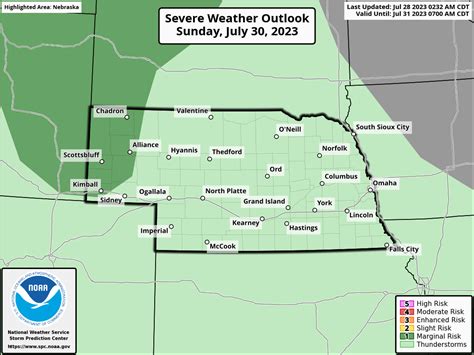 Nebraska State Weather Graphics