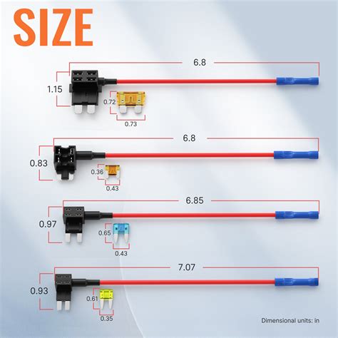 4 Type Add-a-Circuit Fuse Tap Adapter Kit with Fuse – DAIER