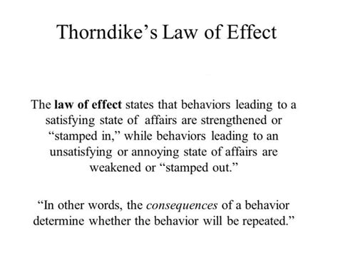 Edward L Thorndike Law of Effect | Thorndike Theory of Learning – Home Deco