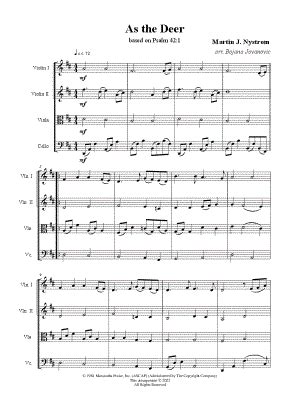 "As the Deer" Sheet Music - 35 Arrangements Available Instantly ...