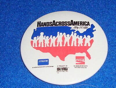 Hands Across America Vintage Pin 1986 | eBay