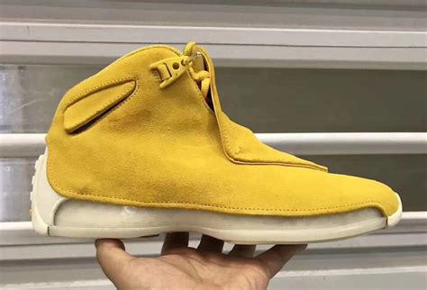 More Images Of The Air Jordan 18 Yellow Suede • KicksOnFire.com