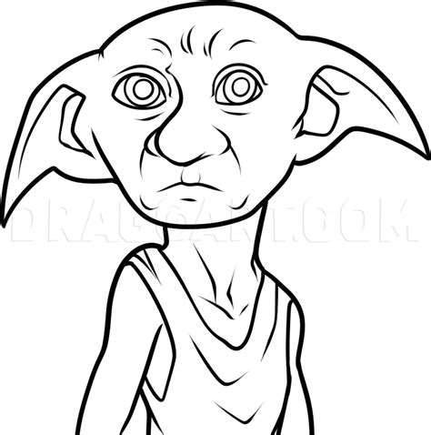 How To Draw Dobby From Harry Potter, Step by Step, Drawing Guide, by ...