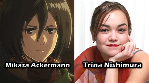 Attack on titan english dub voice actors - mzaerinsider