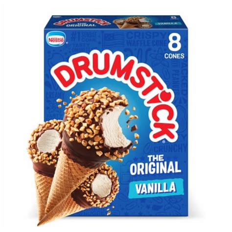 Drumstick The Original Vanilla Frozen Dairy Dessert Cones, 8 ct - Kroger