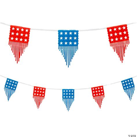 Cutout Patriotic Banner with Fringe | Oriental Trading