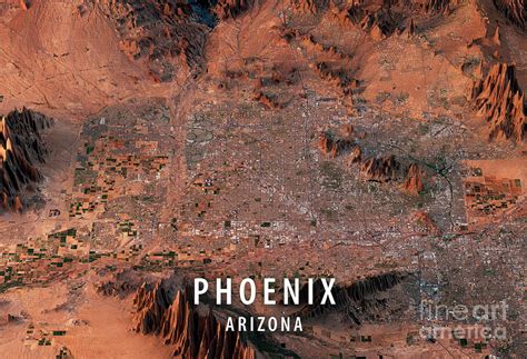 Topographic Map Of Phoenix Arizona