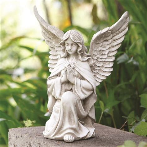 Napco 11299 Kneeling Praying Angel Pose Garden Statue - Walmart.com - Walmart.com