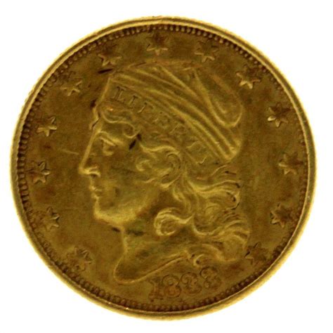 VERY RARE, Better Grade 1833 Capped Bust Gold $2.50 Quarter Eagle - Only 4106 Minted | Property Room