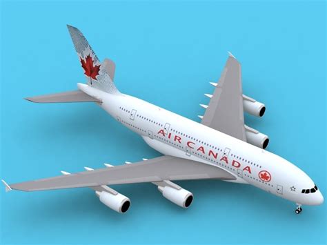 3d airbus a380-800 air canada