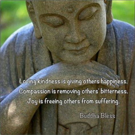 Loving kindness is giving others happiness . Compassion is removing ...