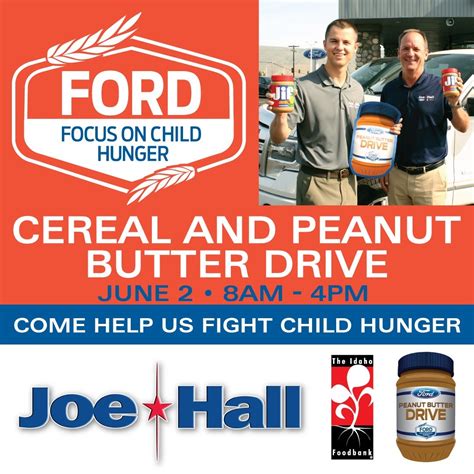 Joe Hall Ford Annual Cereal and Peanut Butter Drive - The Idaho Foodbank