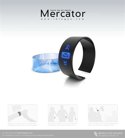 Mercator Cell Phone: The Holographic Wrist Phone UI Is Here! | Bit Rebels