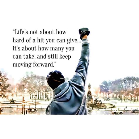 Rocky Balboa Motivational Quotes Poster 32x24