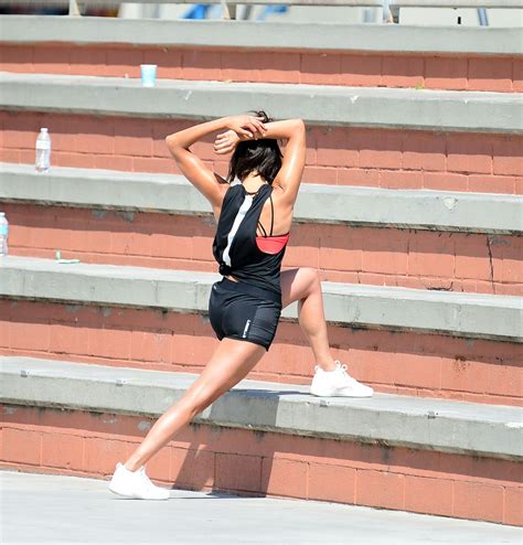 Nina Dobrev - Reebok Fitness Clothing Line Shooting a Video in Venice ...