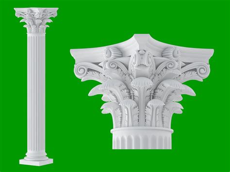 ArtStation - Roman Corinthian Column 3D model