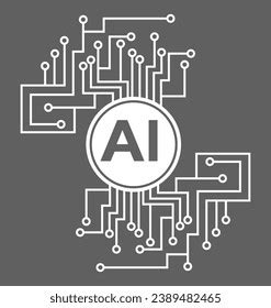 Artificial Intelligence Vector Illustration Ai Technology Stock Vector ...