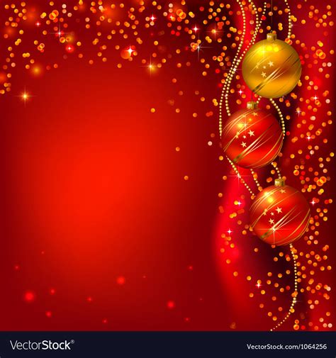 Red christmas background Royalty Free Vector Image