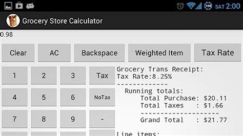 Grocery Store Calculator - App on Amazon Appstore