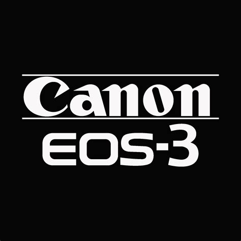 Canon EOS 3 white Logo Vector - (.Ai .PNG .SVG .EPS Free Download)