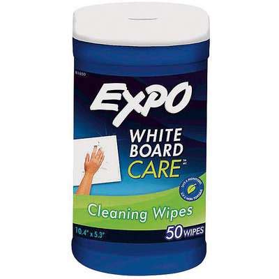 910798-1 Expo Dry Erase Board Cleaning Wipes, Removes Ghosting, Shadowing, Grease and Dirt, 6 x ...