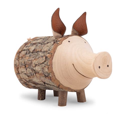 Wood Piggy Bank, Handmade Money Bank for Boys and Girls, Adult Piggy ...