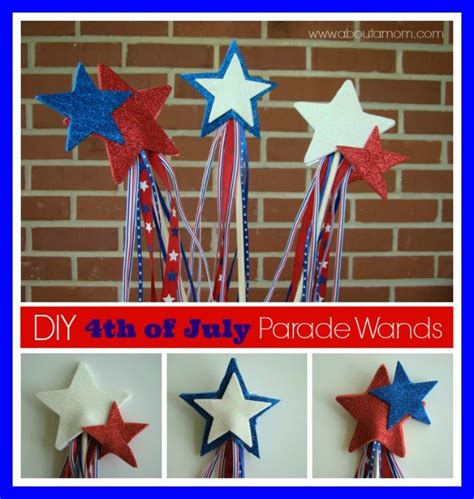 Parade Wand 4th of July Craft for Kids - About a Mom