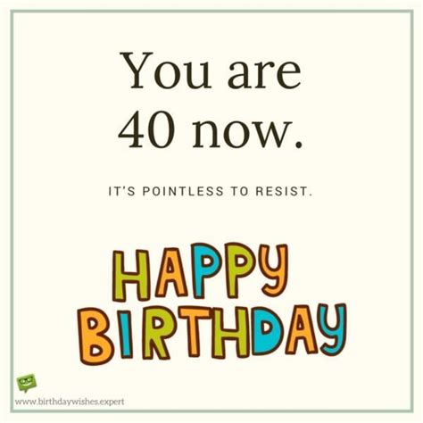 Happy 40th Birthday Wishes!