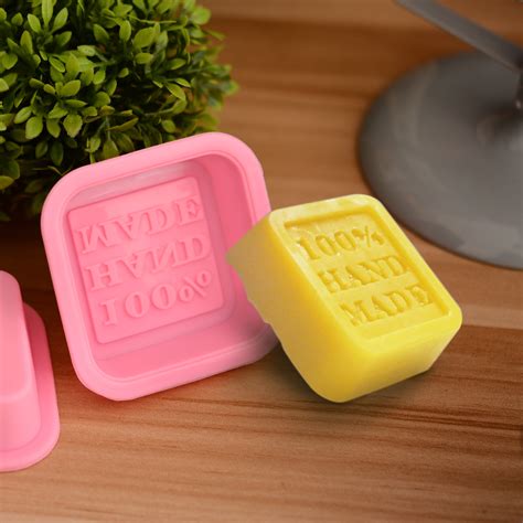 100% Handmade Reusable DIY Silicone Soap Mold Cake Candy Chocolate ...