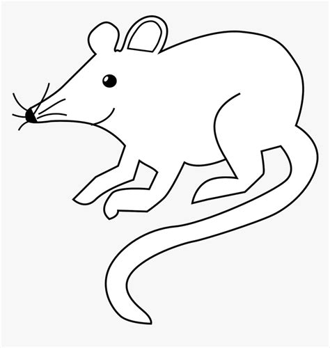 Rat Clipart Black And White - Clashing Pride