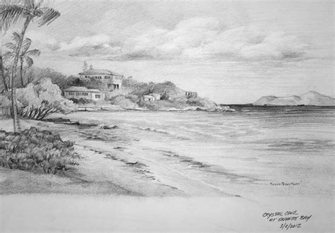 Beach Scene Sketch at PaintingValley.com | Explore collection of Beach Scene Sketch
