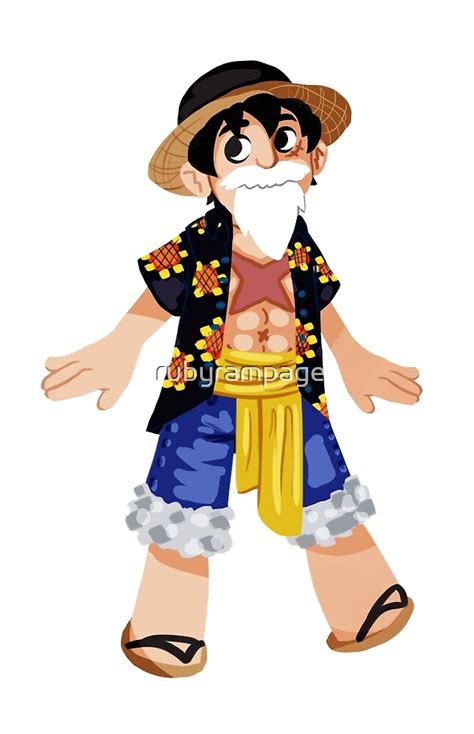 "Luffy - Dressrosa disguise " by rubyrampage | Redbubble