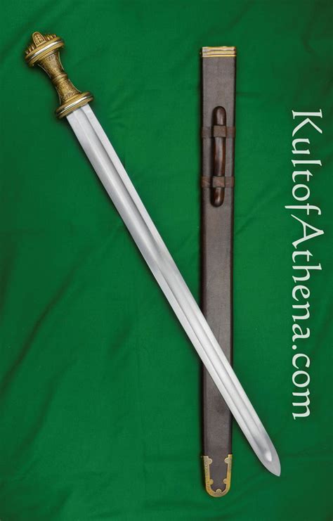 The Fetter Lane Sword - 8th Century Saxon Sword - Antiqued Brass Hilt