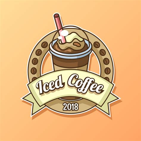 Iced Coffee Logo Vector 201149 Vector Art at Vecteezy