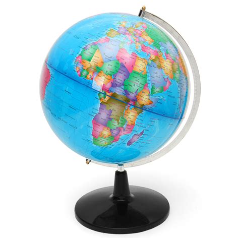 world globe rotating map earth atlas geography diameter 32 cm sturdy ...