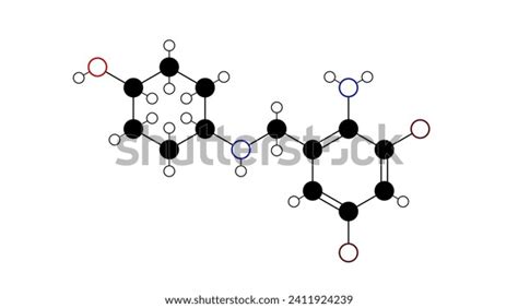 Ambroxol Molecule Structural Chemical Formula Ballandstick Stock ...