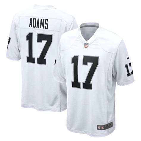 Men's Las Vegas Raiders Davante Adams Nike White Game Jersey