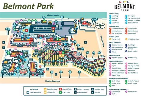 Belmont Park Map | San Diego - Ontheworldmap.com