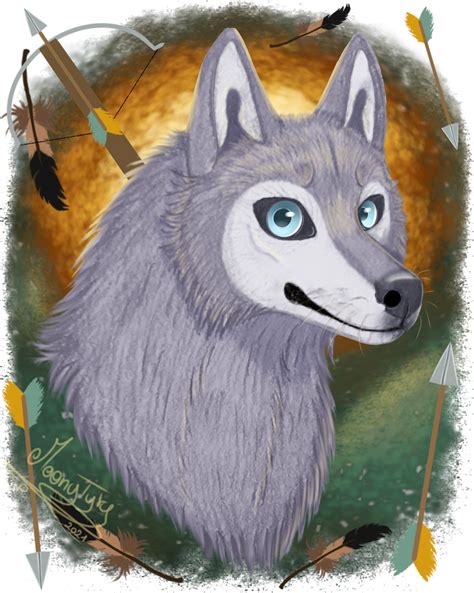 Robyn wolf form from Wolfwalkers by moondaneka on DeviantArt