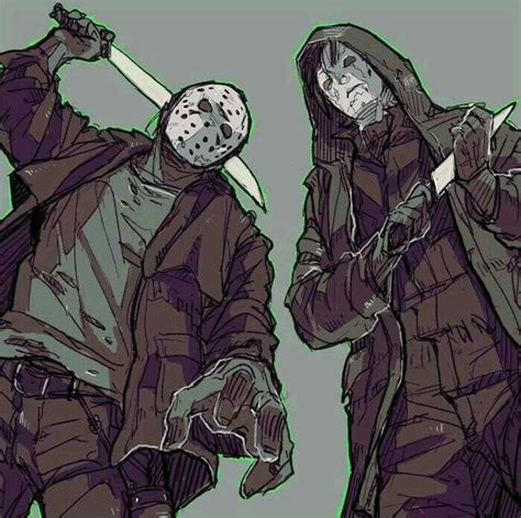 Jason and Mikey | Horror movie icons, Horror icons, Horror characters