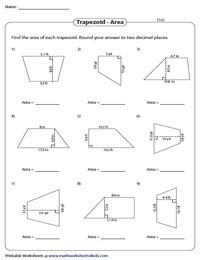 Area Of Trapezoid Worksheet Answers - Escolagersonalvesgui