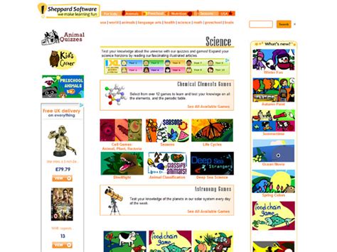 Sheppard Software Science Games : Games Unlimited – Gaming Resources