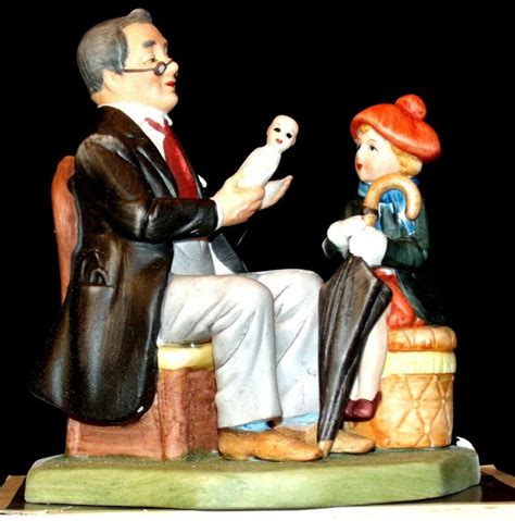 1980 Figurine Doctor and the Doll Norman Rockwell with Box AA20-2182 – Angels Auction