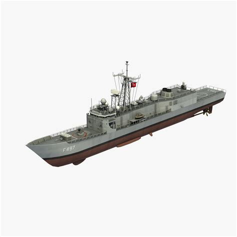 Halifax Class Frigate 3D Model $149 - .ma .3ds .dae .flt .obj .x .lwo .xsi .unknown - Free3D