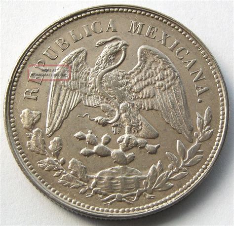 Mexico, Large Silver Coin, 1 Peso 1904 Mo Am, Top, Aun / Unc