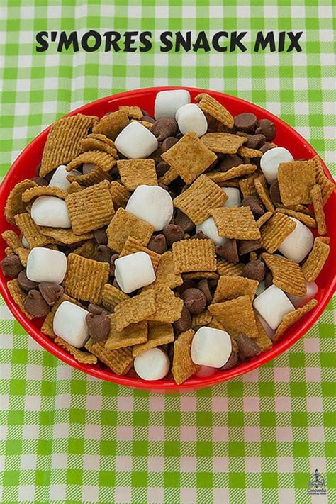 Camp Discovery S’more Snack Mix #campingfood | Camping snacks, Snack mix, Camp snacks