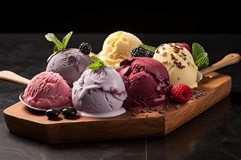 Premium Photo | Gelato Time Italian Dessert Perfection