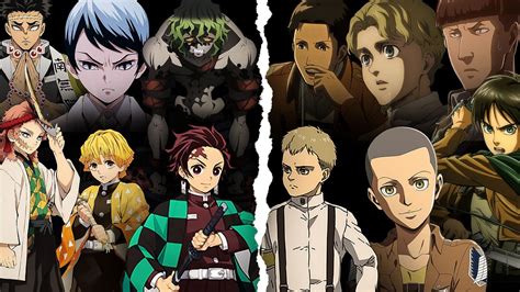 10 pairs of Demon Slayer and Attack on Titan characters who share the same voice